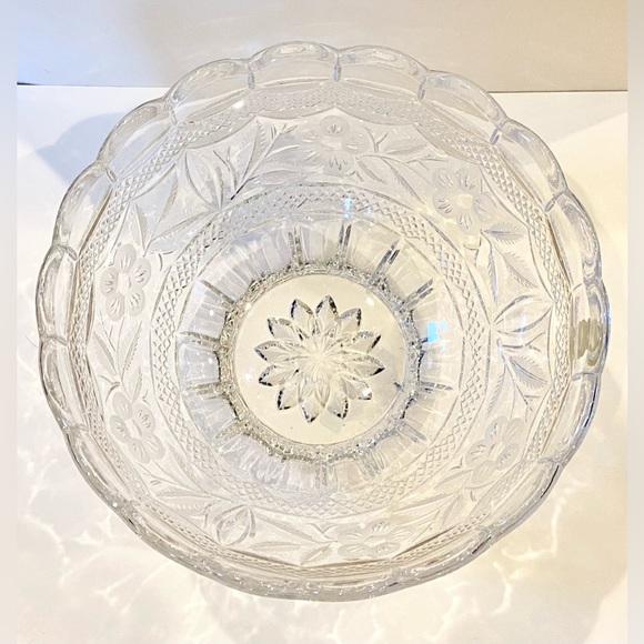 Vintage German Imperlux Large Handcut Lead Crystal Bowl - Picture 2 of 7